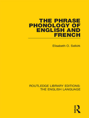 cover image of The Phrase Phonology of English and French